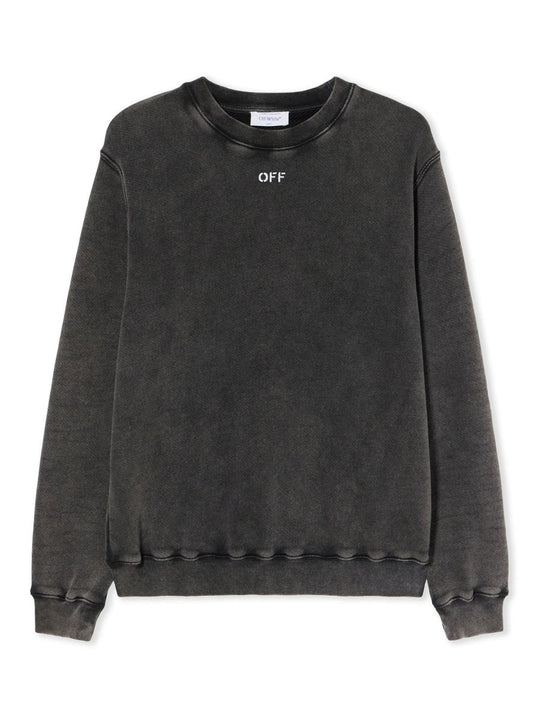 Off-White "Check Flan Arrow Logo" Sweatshirt