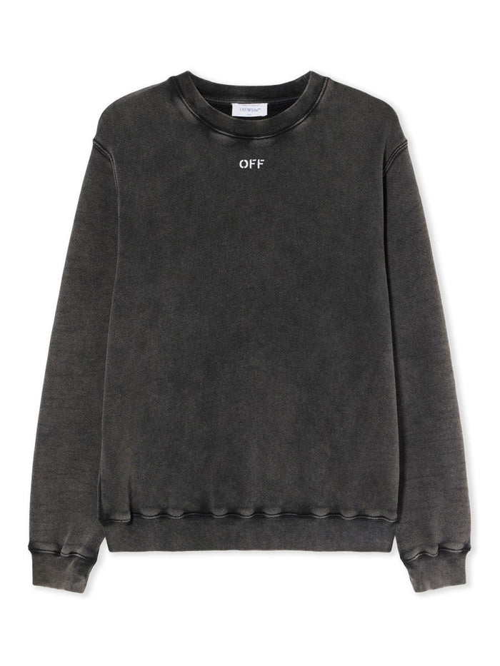 Off-White "Check Flan Arrow Logo" Sweatshirt