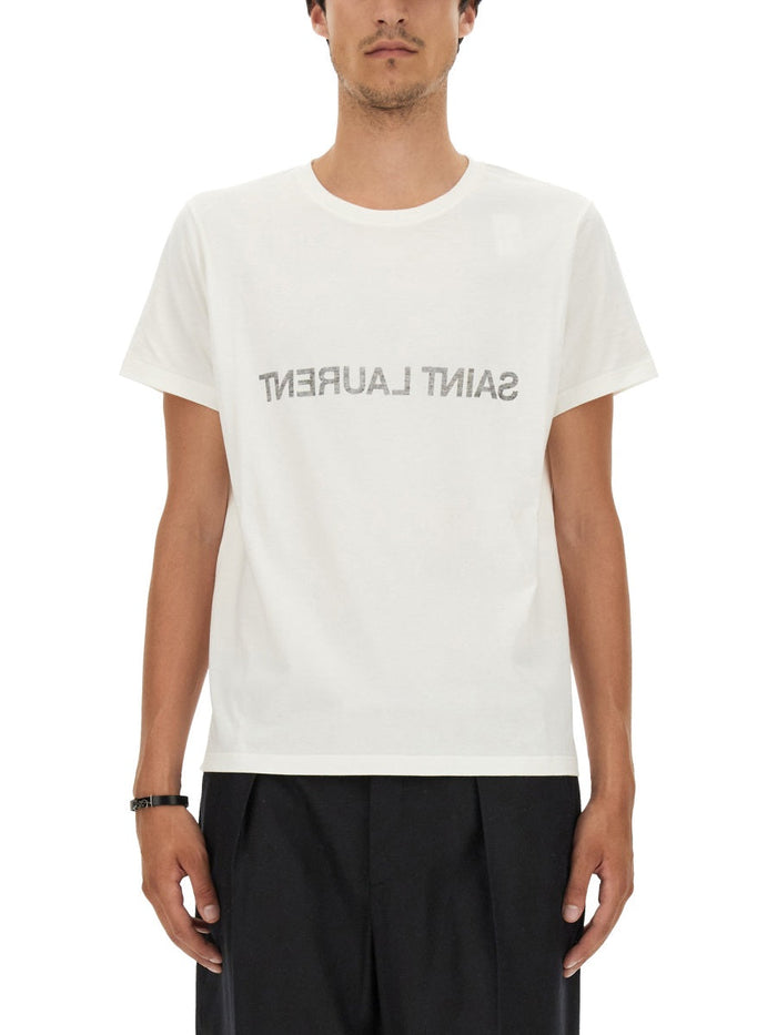 Saint Laurent Inverted Logo T-Shirt