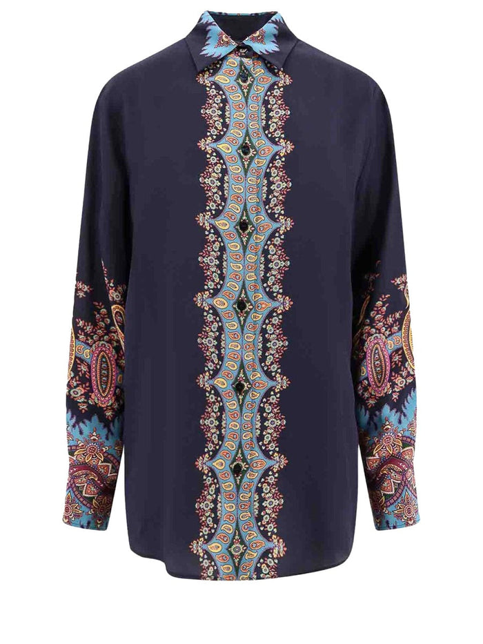 Etro Camicia Con Stampa Floreale