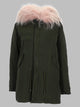 Mr & Mrs Italy Pink Fur Parka