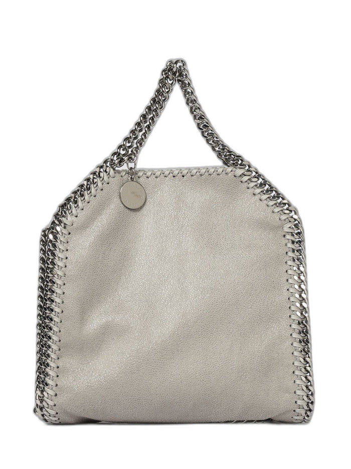 Stella Mccartney Falabella Micro Tote Bag In Light Grey