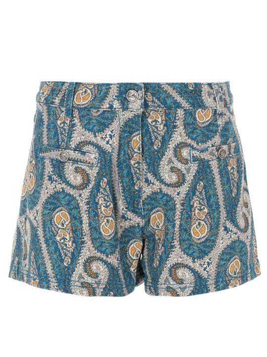 Etro Shorts Con Stampa Paisley