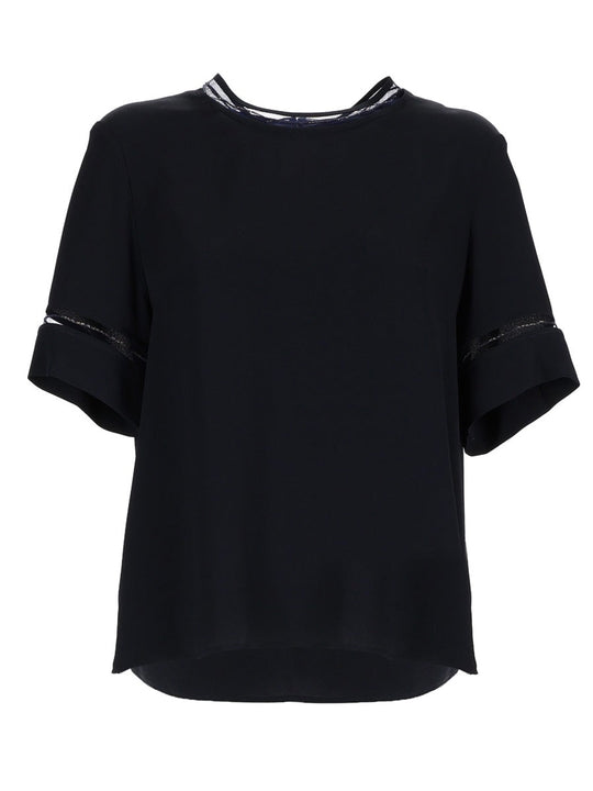 Fabiana Filippi T-Shirt With Transparent Details