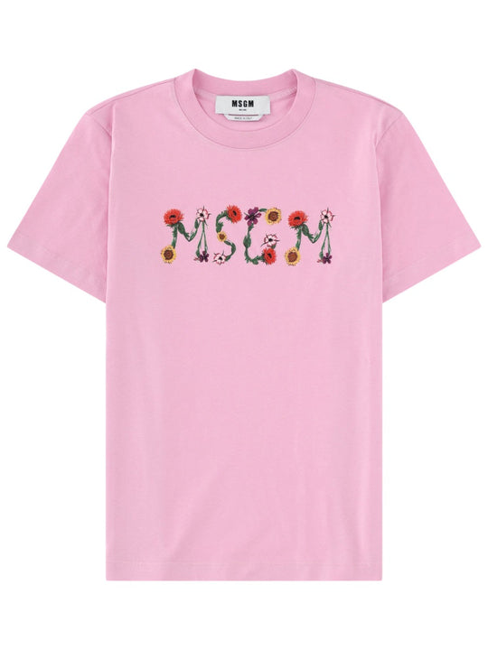 Msgm T-Shirt Con Logo
