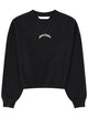 Palm Angels Felpa Crop Con Logo