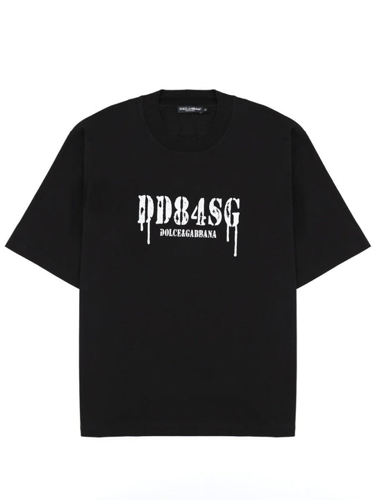 Dolce & Gabbana T-Shirt Con Stampa E Logo