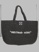 Off-White Borsa Tote In Rafia Con Ricamo