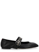 Aeyde "Uma Mary-Jane" Shoe With Eyelets
