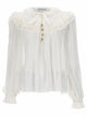 Self-Portrait Georgette Blouse With Ruffles