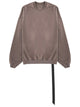 Rick Owens Drkshdw Felpa "Hun Crewneck" In Cotone