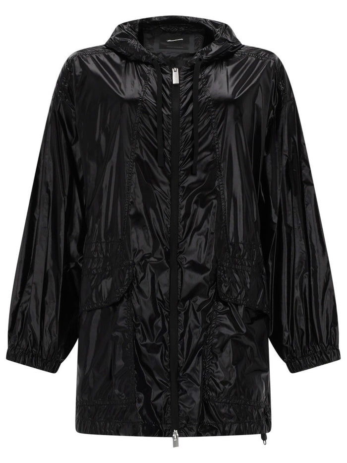 Laminar Parka Corto Con Cappuccio
