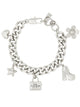 Marc Jacobs "The Mini Icon Charm" Chain Bracelet