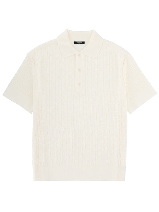 Balmain Merino Wool Polo Shirt