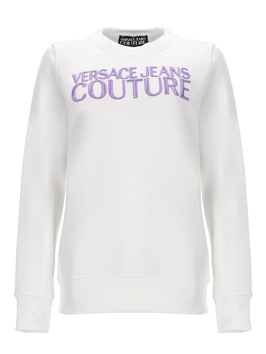 Versace Jeans Couture Felpa In Jersey Di Cotone