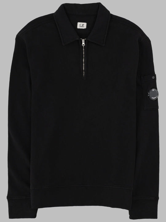 C.p. Company Felpa Con Colletto Polo E Zip