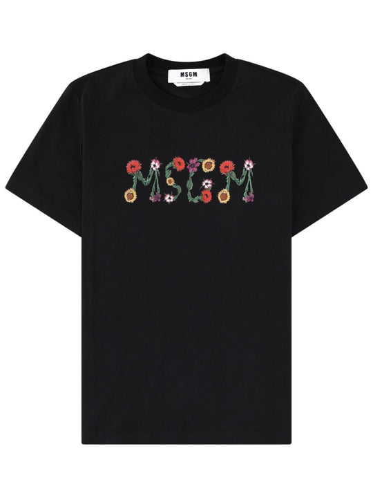 Msgm T-Shirt Con Logo