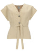 Paul Smith Top In Lino Con Cintura