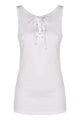 Prada White Cotton Tank Top
