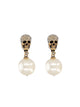 Alexander Mcqueen Skull Earrings With Pavé