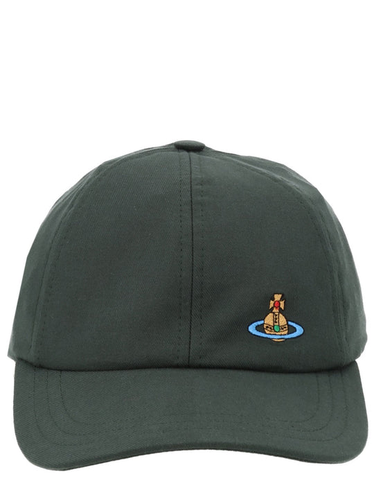 Vivienne Westwood Baseball Cap With "Orb" Detail