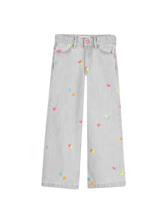 Billieblush Pantalone Jeans Con Cuoricini