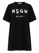 Msgm Abito Con Logo Pennellato