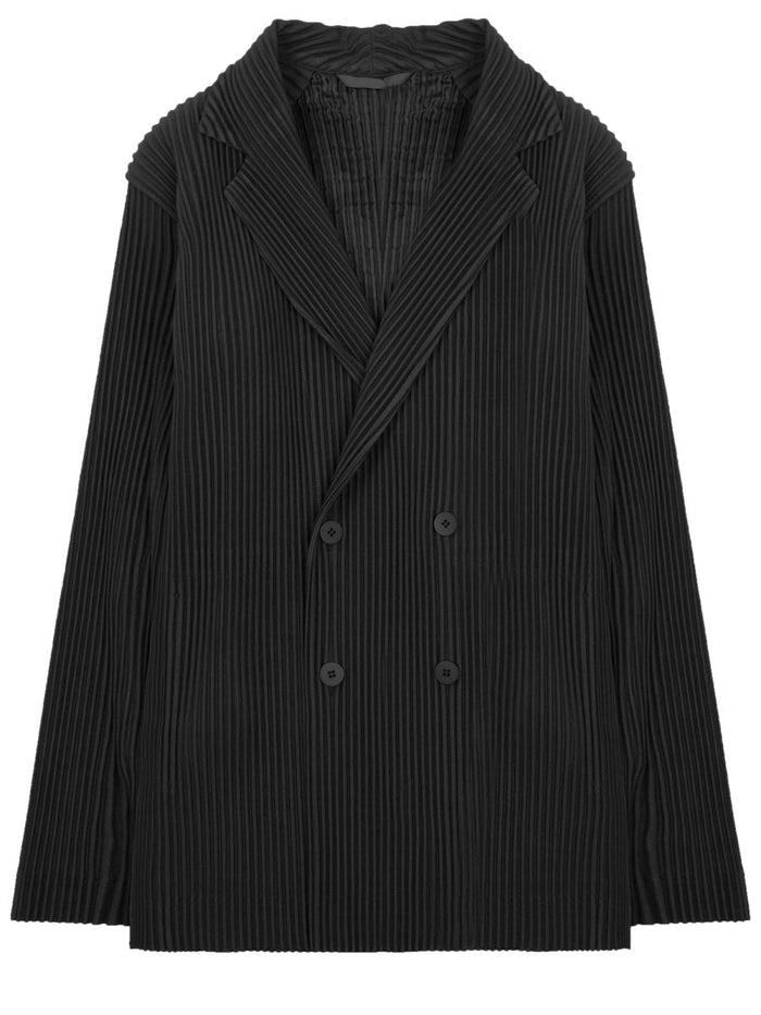 Homme Plisse Issey Miyake Giacca Plissettata Doppiopetto