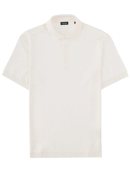 Zegna Polo In Cotone E Seta