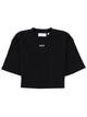 Off-White Cropped T-Shirt With Logo