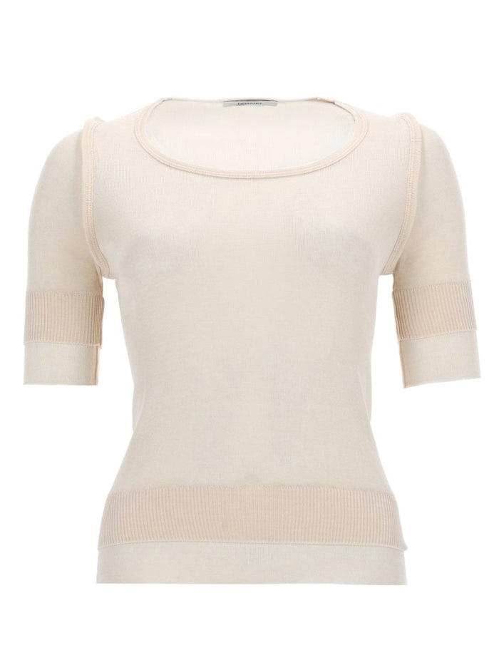 Lemaire "Trompe L'oeil" Viscose And Silk Top