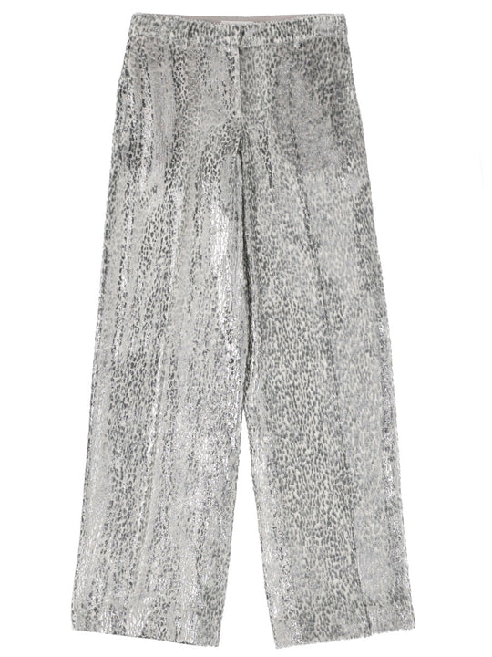 Stella Mccartney Pants In "Fil Coupé"