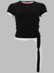 Diesel T-Shirt A Costine Con Lacci