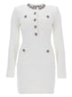 Self-Portrait Mini Dress With Jewel Buttons