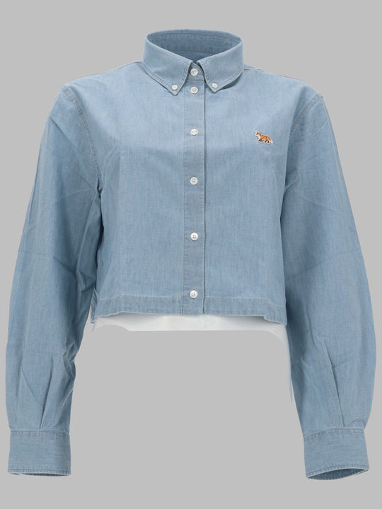 Maison Kitsuné Camicia Cropped "Baby Fox"