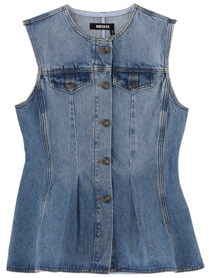 Rotate Birger Christensen Denim Top