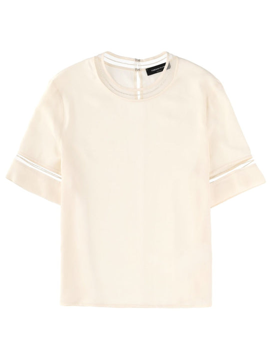 Fabiana Filippi T-Shirt With Transparent Details