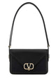 Valentino Garavani Black Leather Vlogo Crossbody Bag