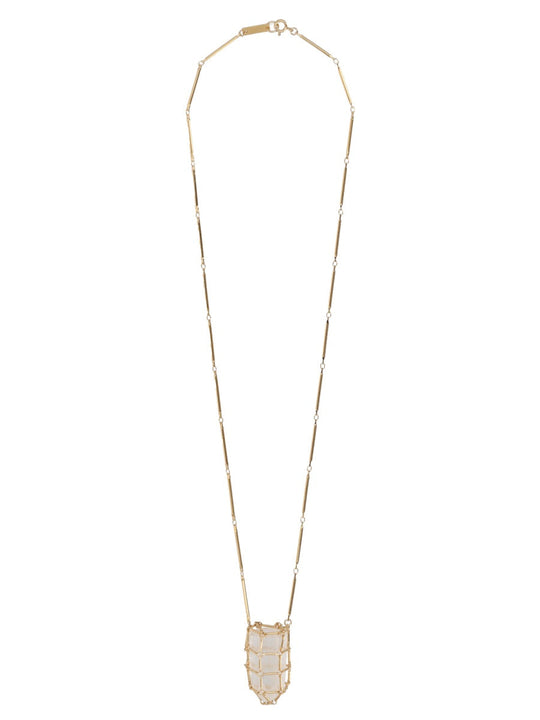 Isabel Marant Collana Con Pendente "Rock Crystal"