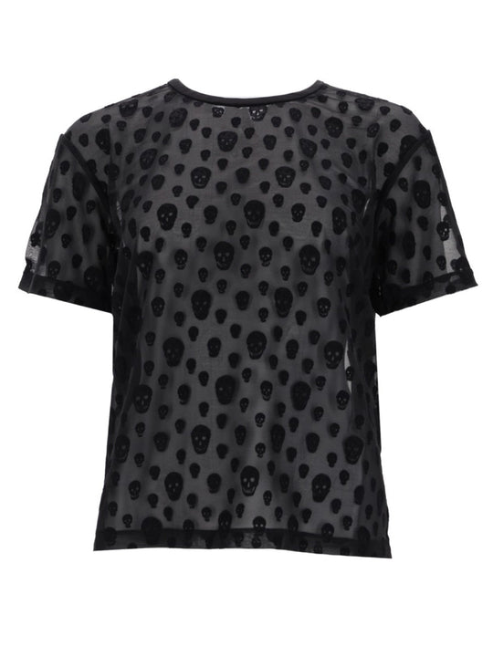 Alexander Mcqueen T-Shirt With "Skull" Pattern