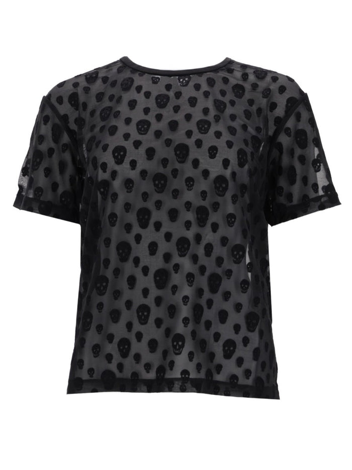 Alexander Mcqueen T-Shirt With "Skull" Pattern