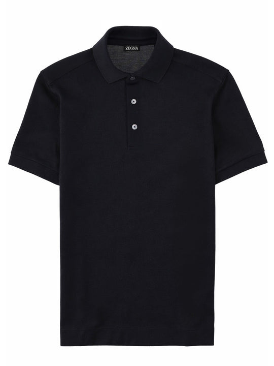 Zegna Polo In Cotone E Seta
