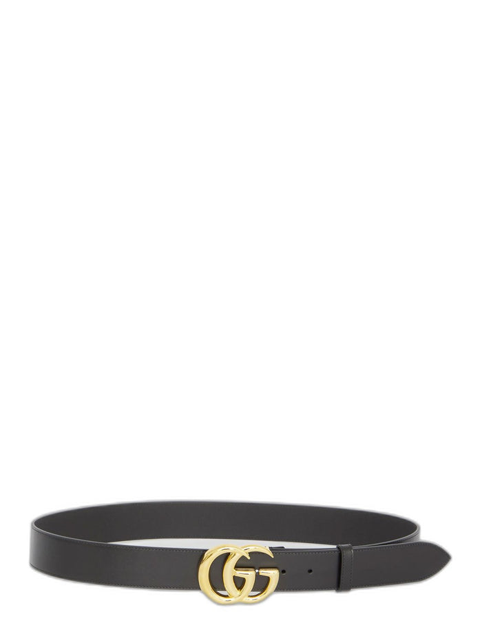 Gucci Leather Belt Gold Buckle