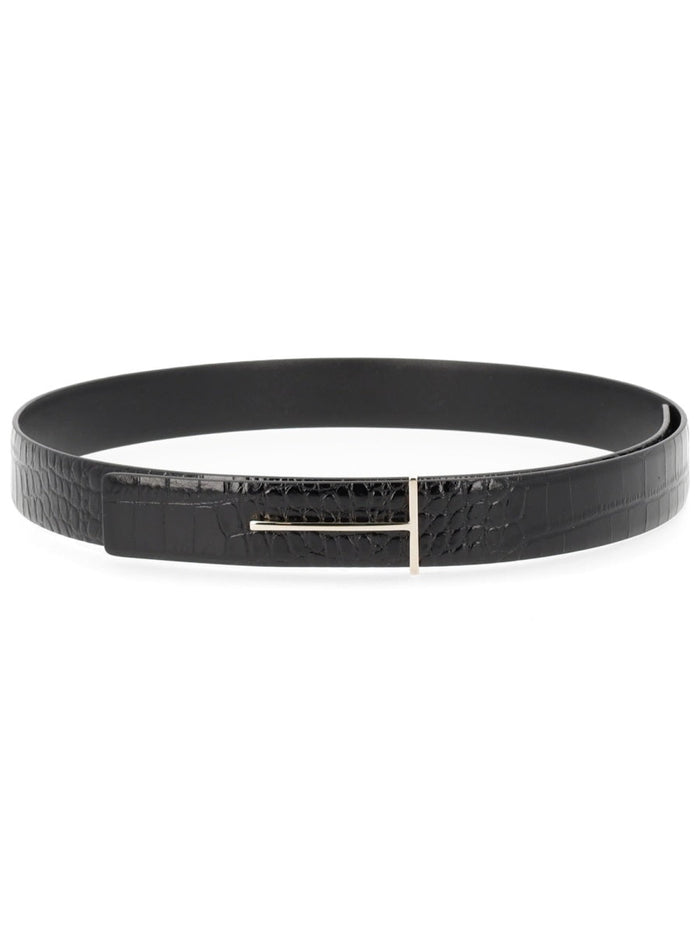 Tom Ford Belt With Buckle "T"
