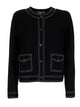 Tory Burch Topstitched Cardigan