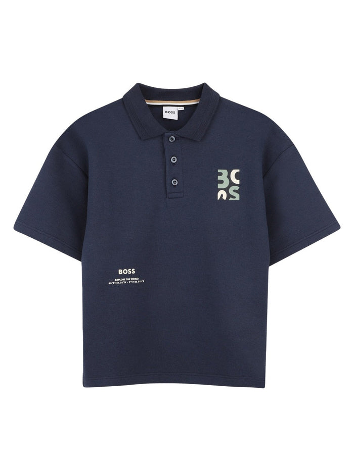 Boss Polo Maniche Corte Con Logo