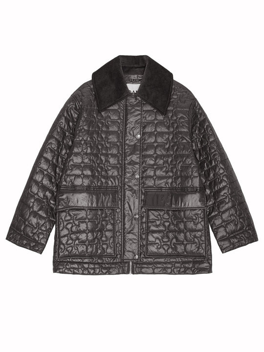 Ganni Quilted Midi Jacket