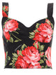 Dolce & Gabbana Floral Print Bustier Top