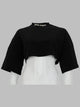 Palm Angels T-Shirt Cropped Con Logo