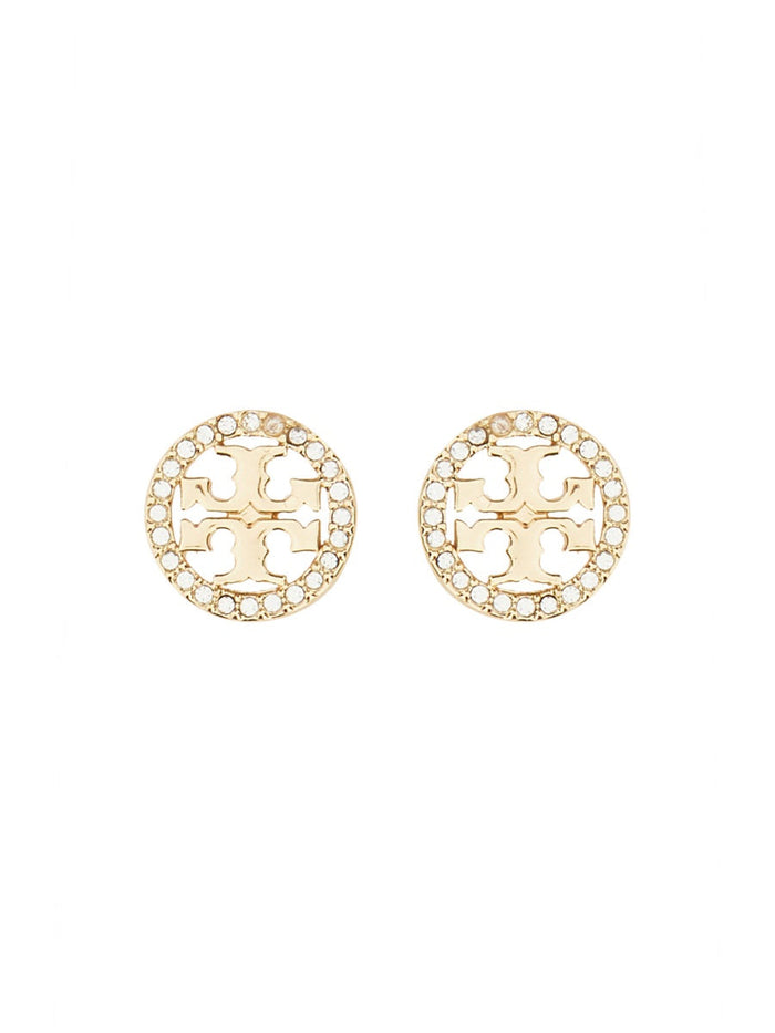 Tory Burch "Miller" Earrings With Logo